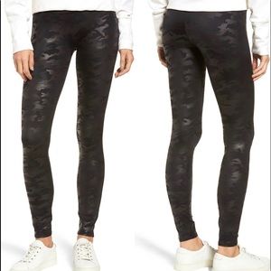 NWT Spanx Faux Leather Camo Leggings
